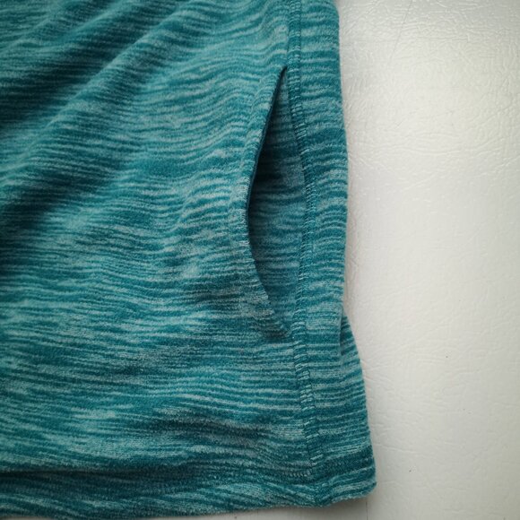 St John's Bay Ladies Size XL Teal Classic 1/4 Zip Fleece Pullover - Picture 5 of 8